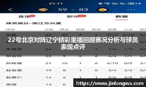 22号北京对阵辽宁精彩重播回顾赛况分析与球员表现点评